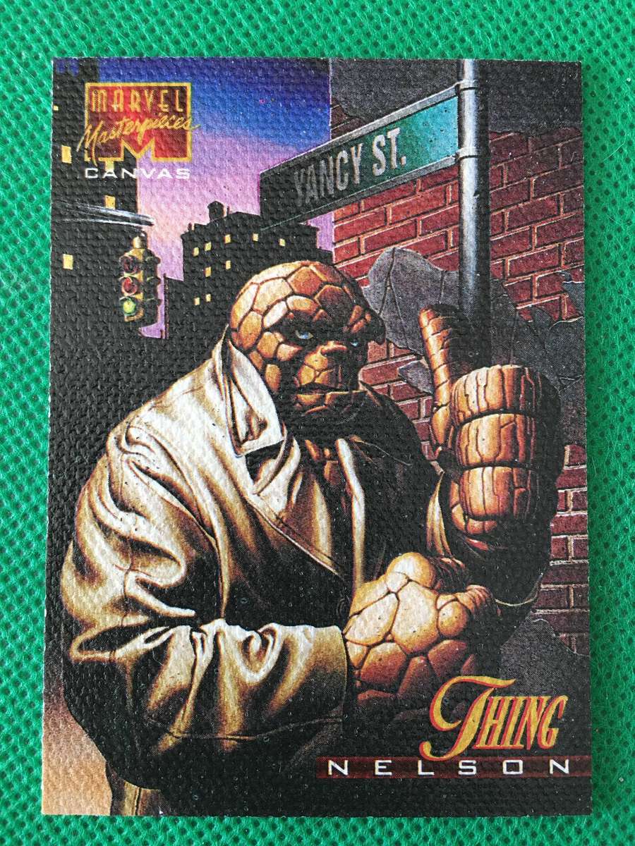MARVEL MASTERPIECES TRADING CARD - CANVAS / THING / NELSON