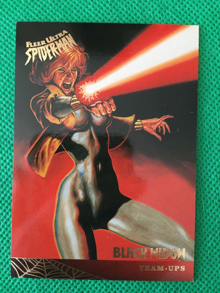 FLEER ULTRA SPIDERMAN  TRADING CARD  - BLACK WIDOW