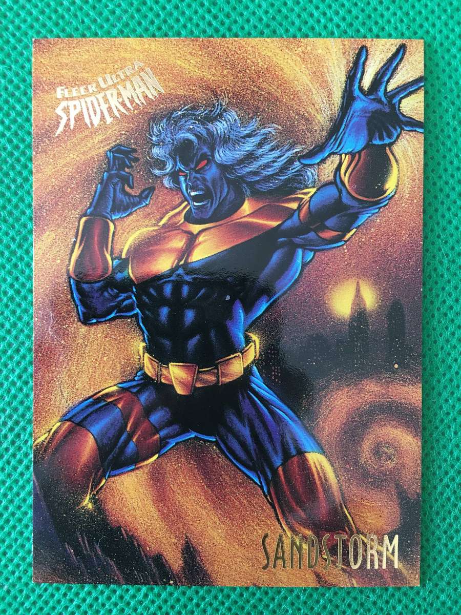 FLEER ULTRA SPIDERMAN  TRADING CARD  - SANDSTORM