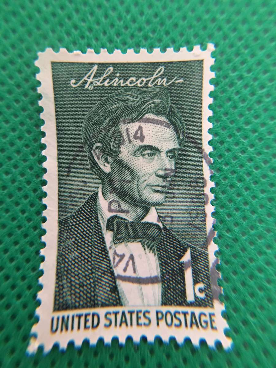 AMERICA USED ABRAHAM LINCOLN STAMP 1c