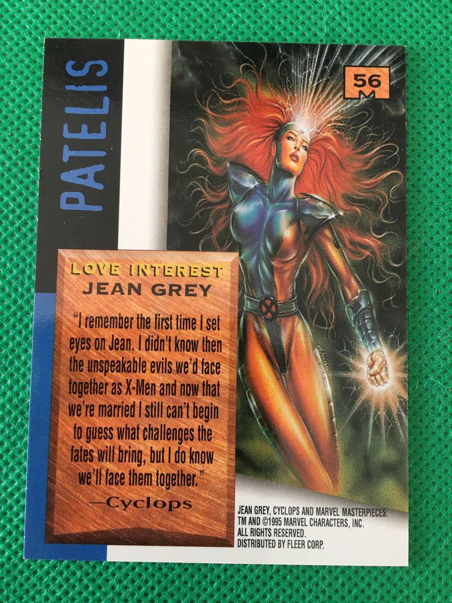 FLEER / DC / MARVEL / MASTERPIECES  -  TRADING CARD - JEAN GREY