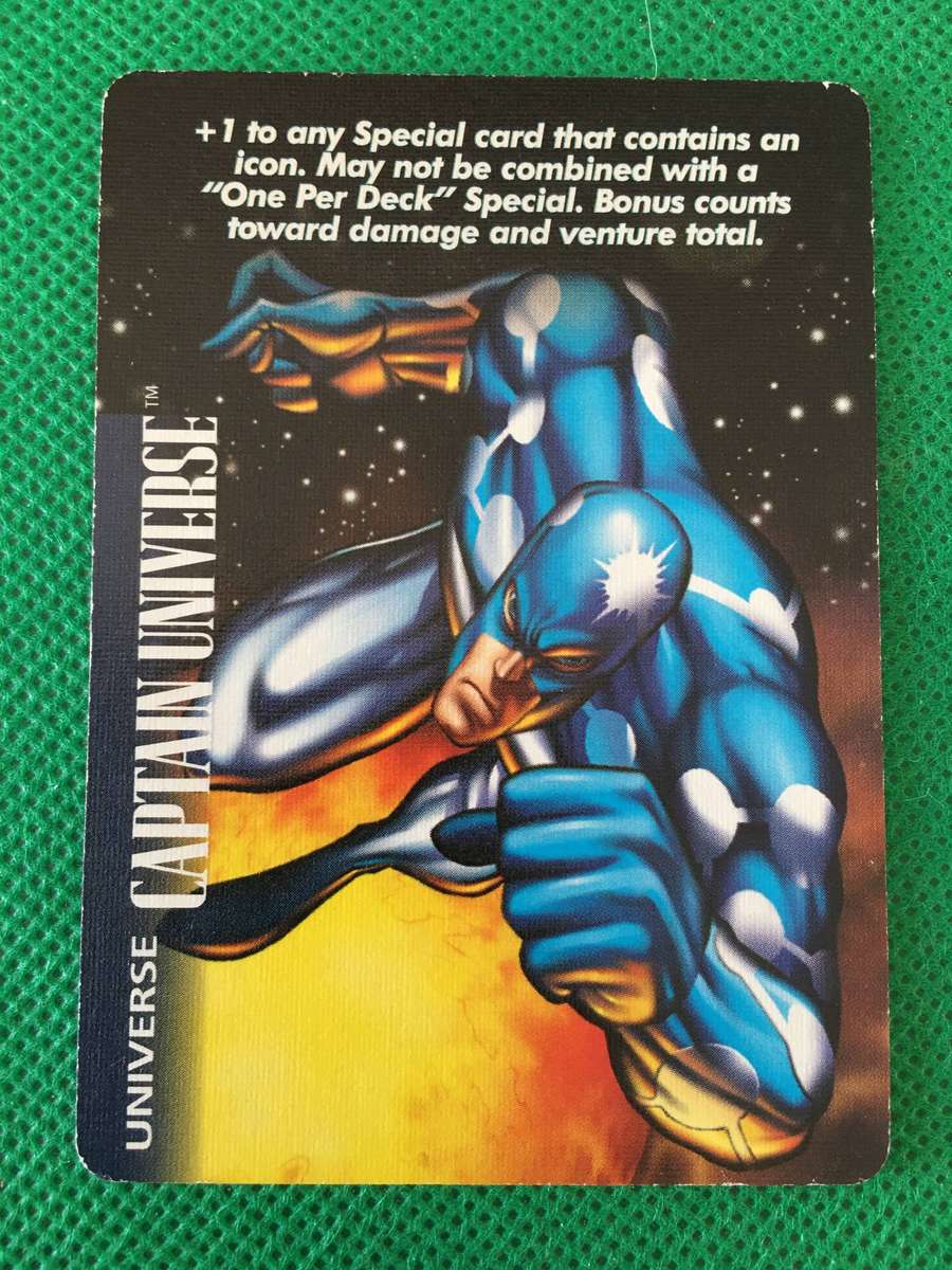 FLEER MARVEL OVER POWER CARD GAME - CAPTAIN UNIVERSE