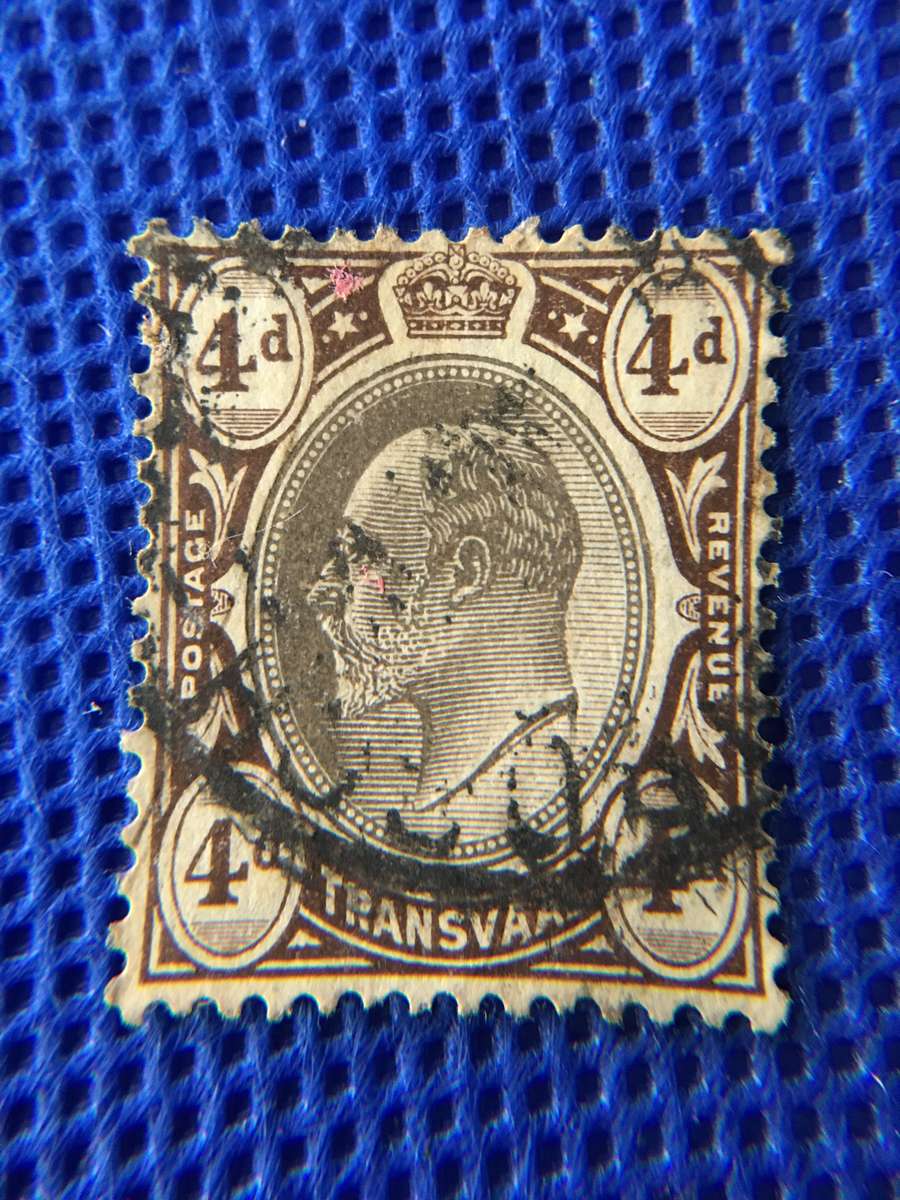 SOUTH AFRICA - TRANSVAAL -  KING EDWARD  USED 4D STAMP