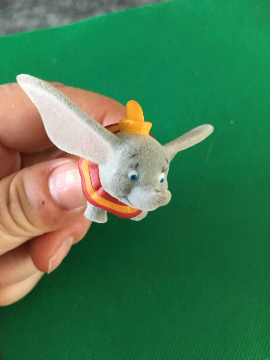 VINTAGE FUZZY FIGURE  DISNEY'S  - DUMBO