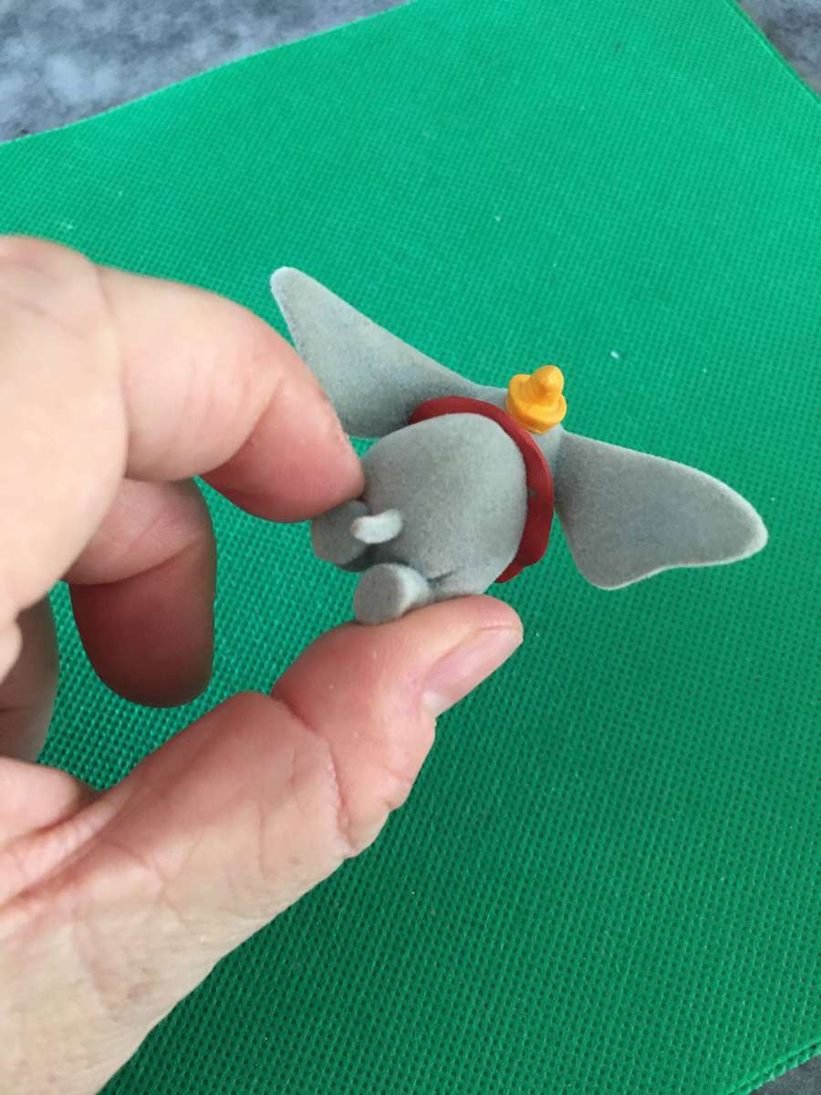 VINTAGE FUZZY FIGURE  DISNEY'S  - DUMBO