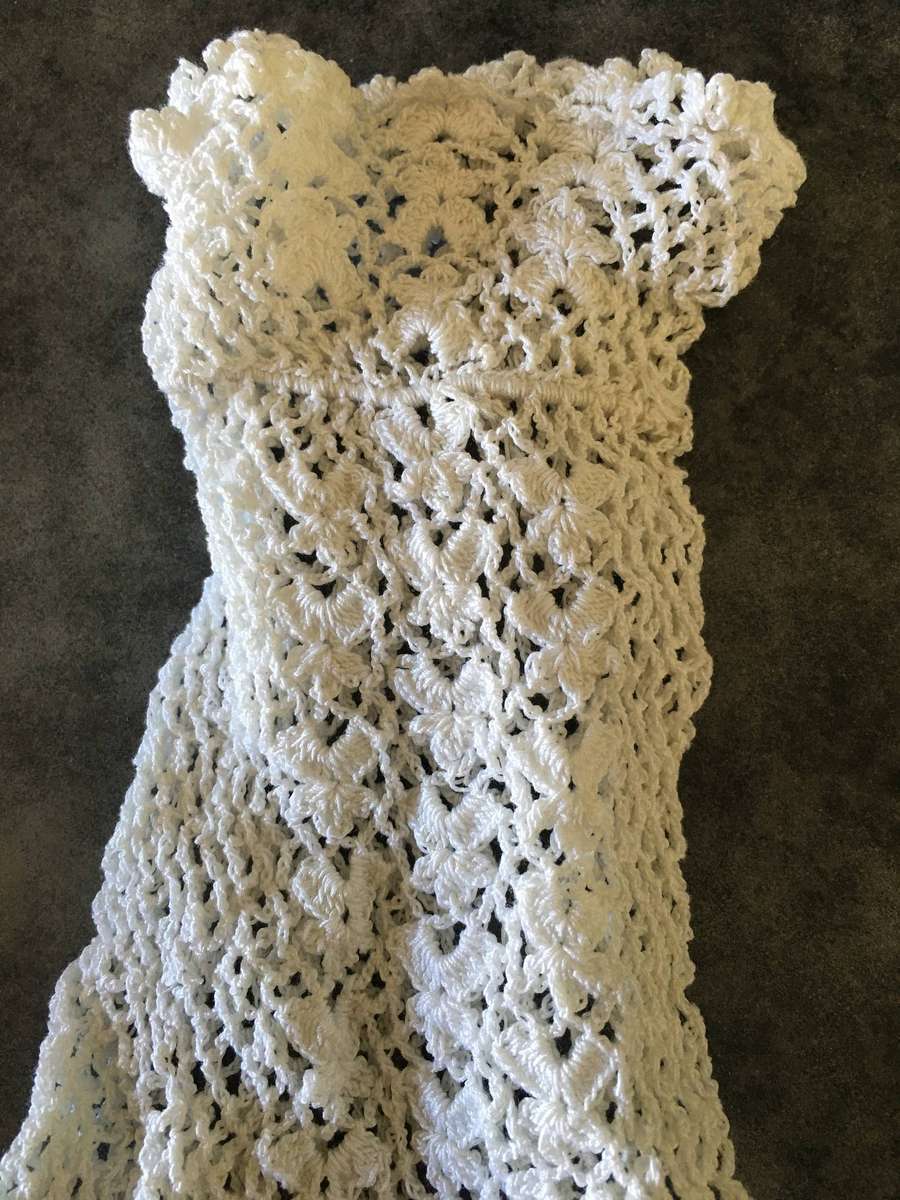 VINTAGE WHITE CROTCHET KIDDIES GLOVES