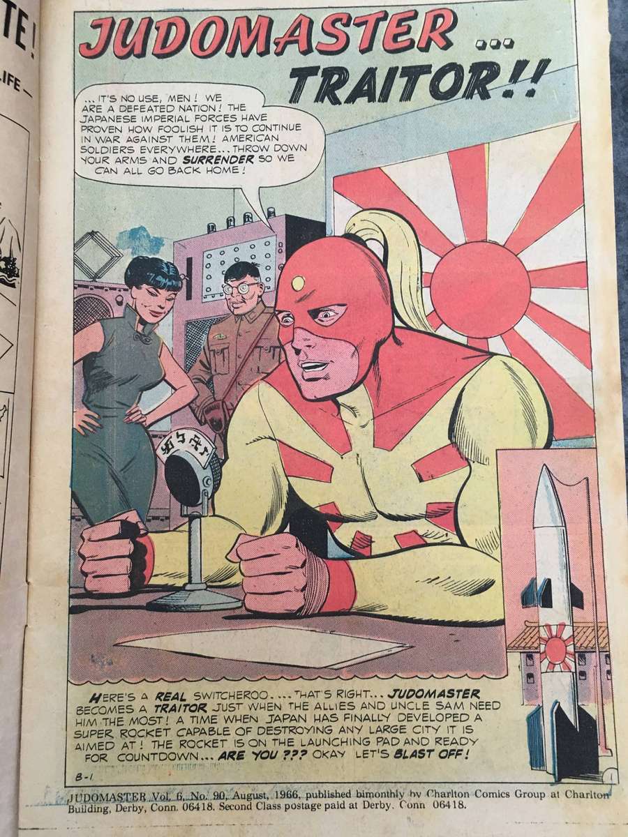 VINTAGE COMIC - CHARLTON COMICS GROUP - JUDO MASTER - VOL. 6 - NO. 90 - 1966