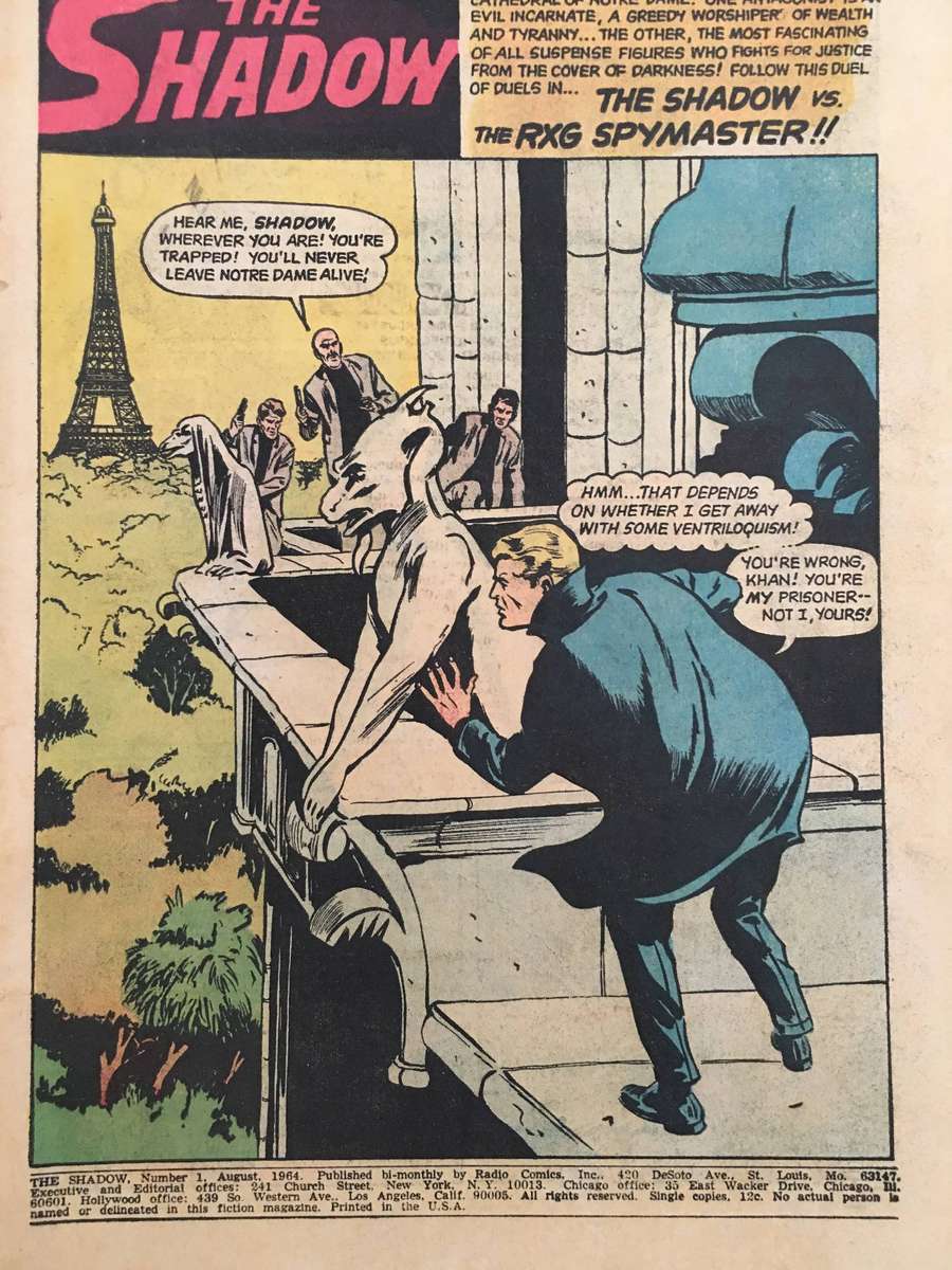 VINTAGE - ARCHIE SERIES COMIC - THE SHADOW - NO. 1  - 1964