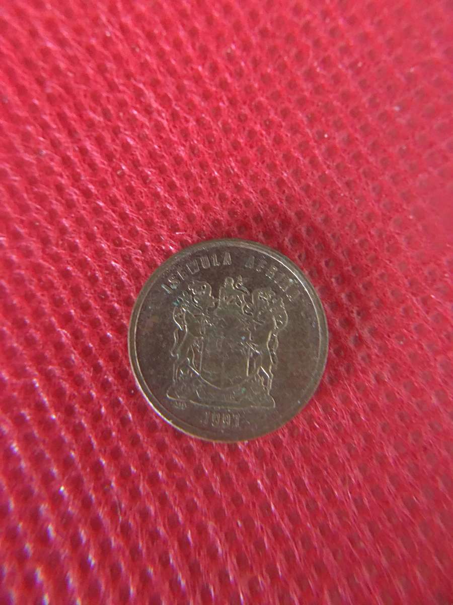 SOUTH AFRICA  2c x 2 - 1c x2  - 2 minis and 2 regular 1c and 2c coins - 1997 AA2