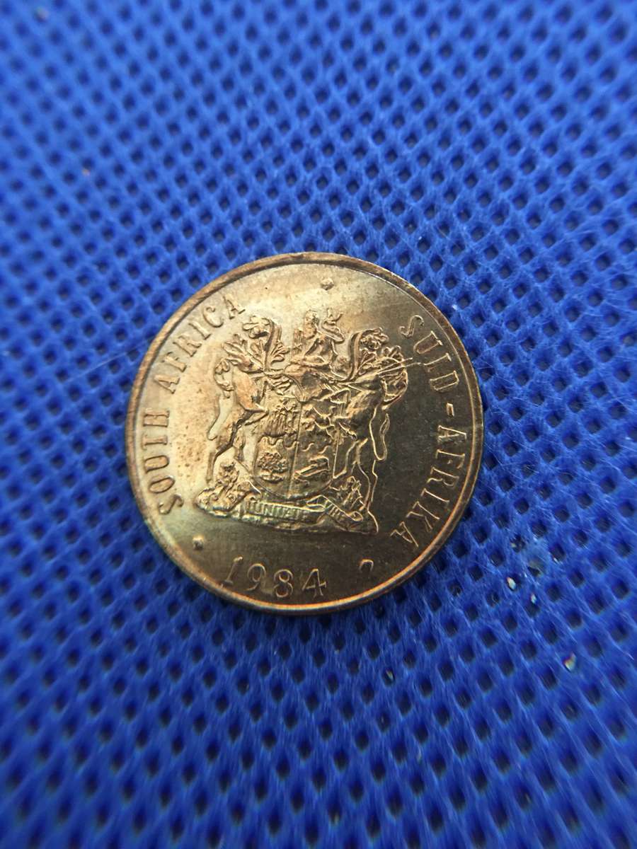 SOUTH AFRICA LOT OF 4 COINS  (A7) 2c  1c  5c 2c all crested coins