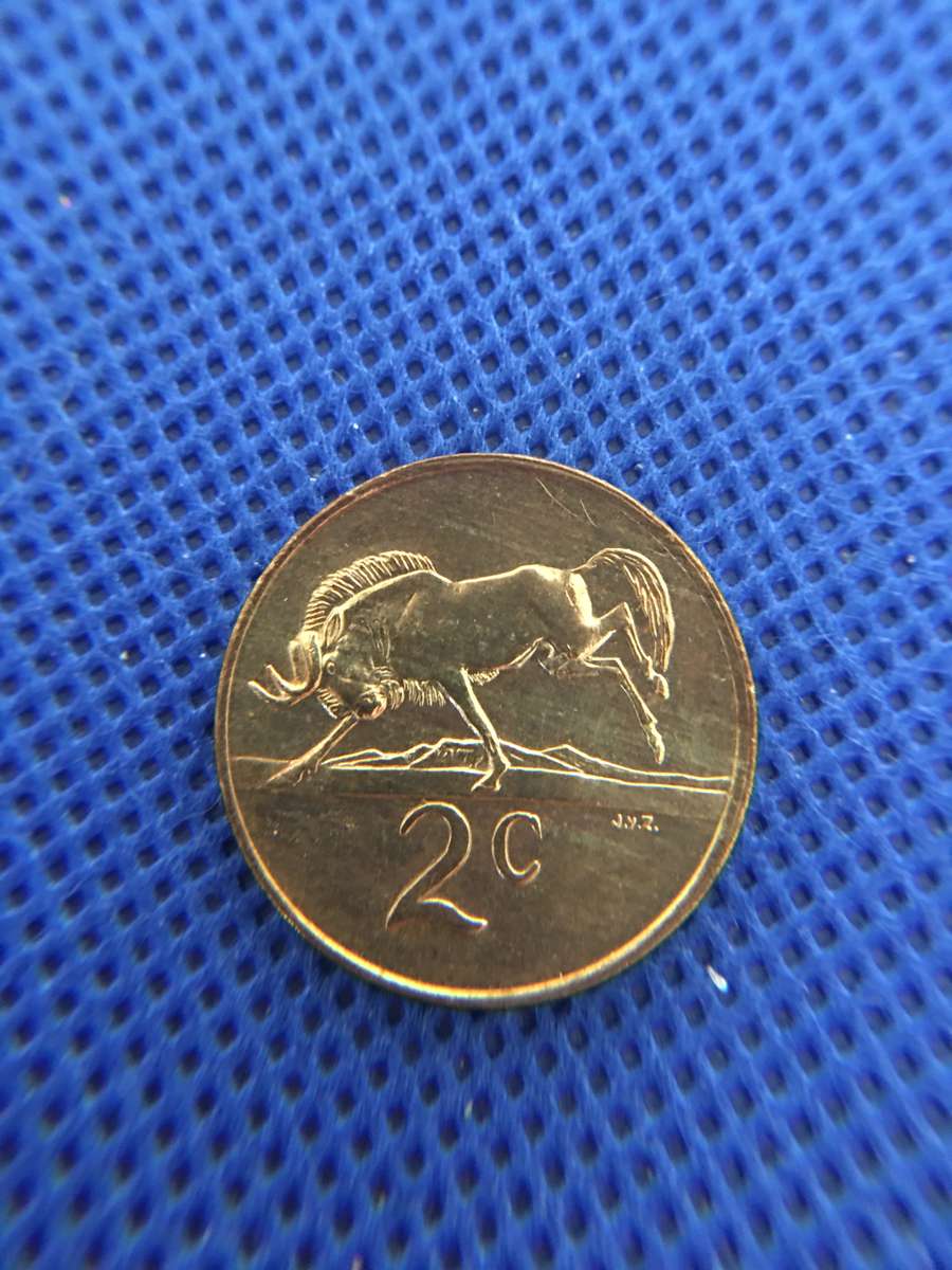 SOUTH AFRICA LOT OF 4 COINS  (A7) 2c  1c  5c 2c all crested coins