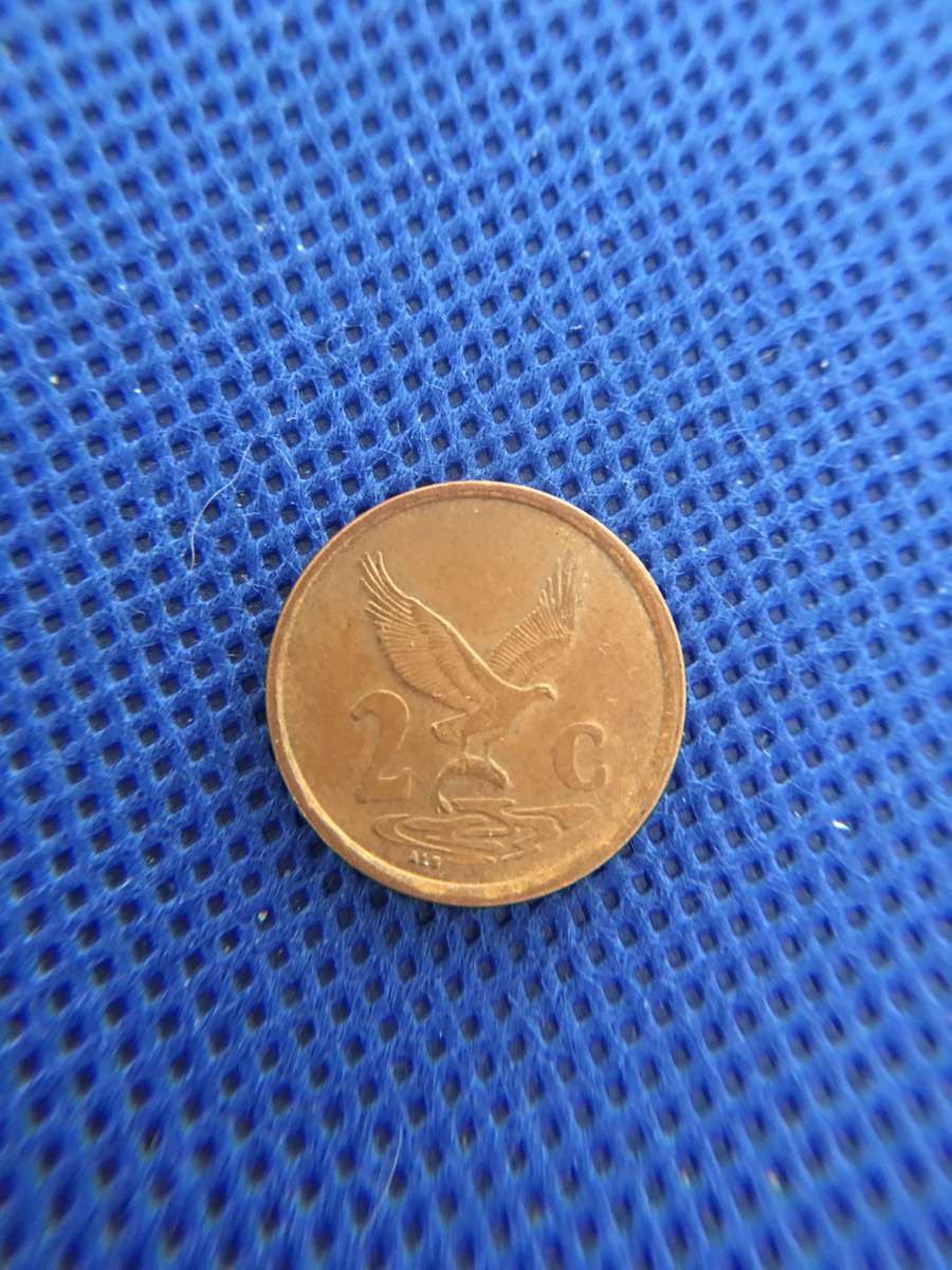 SOUTH AFRICA LOT OF 4 COINS  (A7) 2c  1c  5c 2c all crested coins