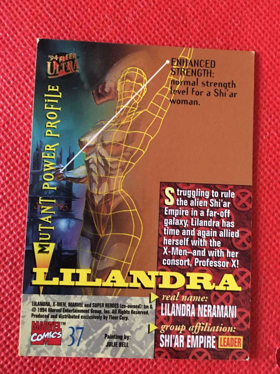 FLEER ULTRA / DC / MARVEL / X-MEN   -  TRADING CARD -  LILANDRA