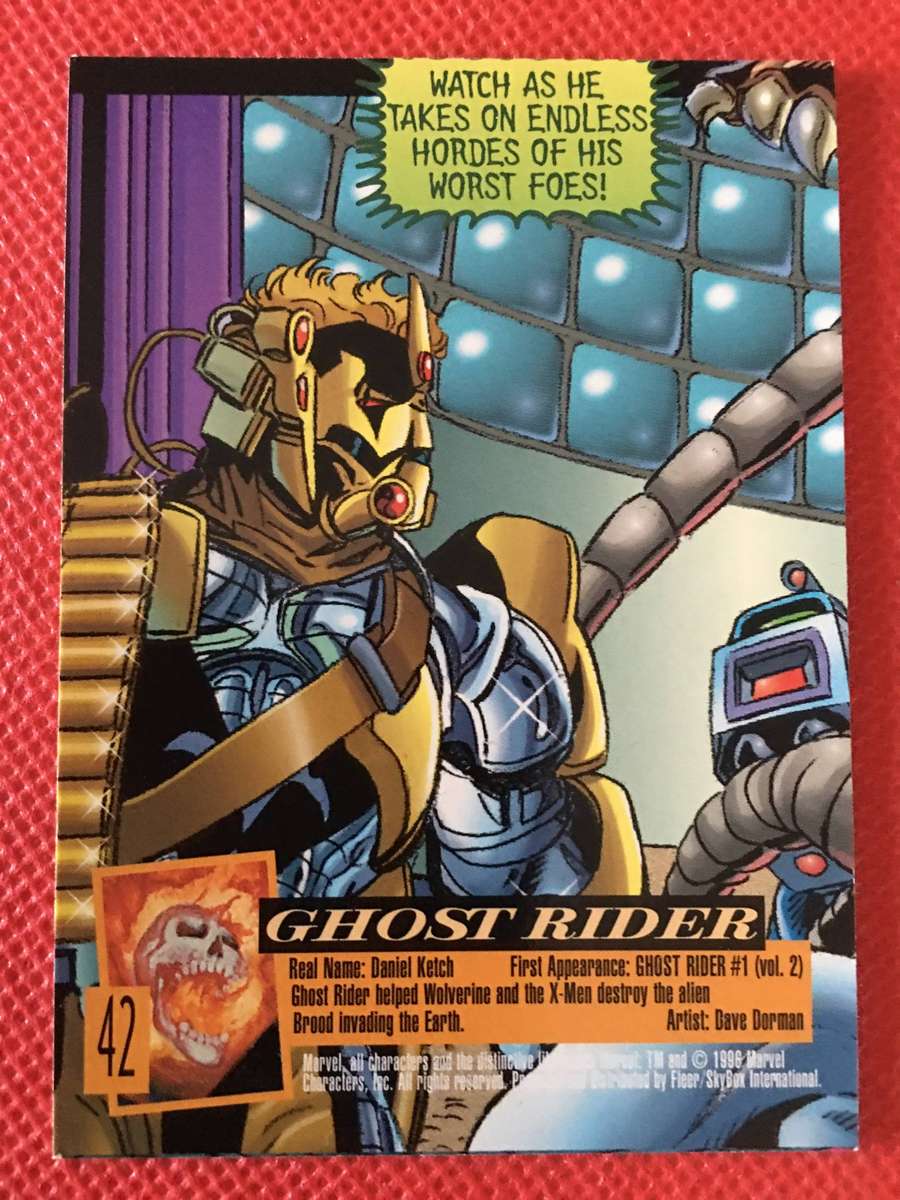 FLEER ULTRA - X-MEN  TRADING CARD  -   GHOST  RIDER