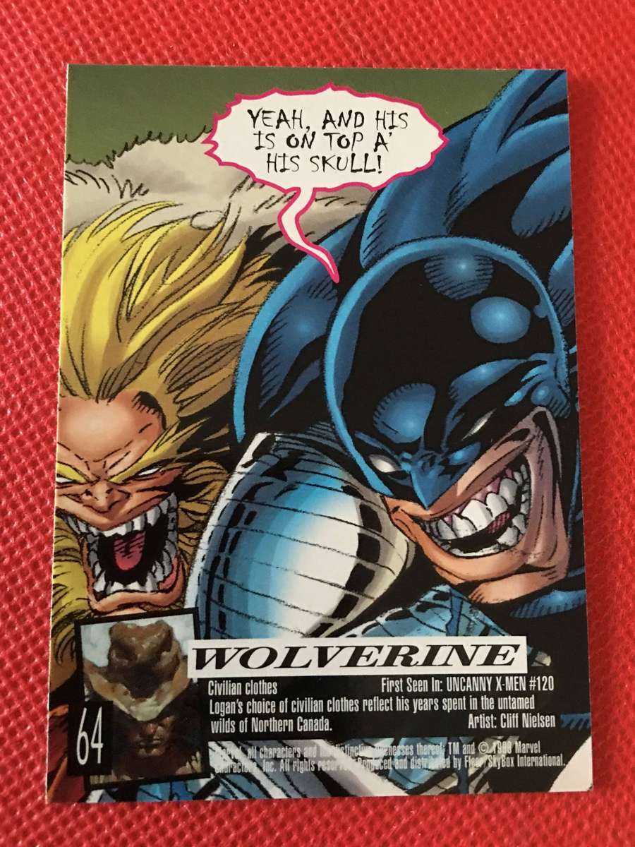 FLEER ULTRA - X-MEN  TRADING CARD  - WOLVERINE