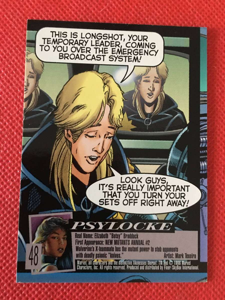 FLEER ULTRA X-MEN  TRADING CARD - PSYLOCKE