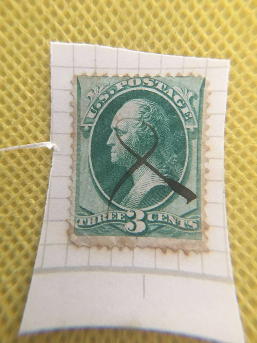 USA VINTAGE 1879 USED GEORGE WASHINGTON 3c STAMP