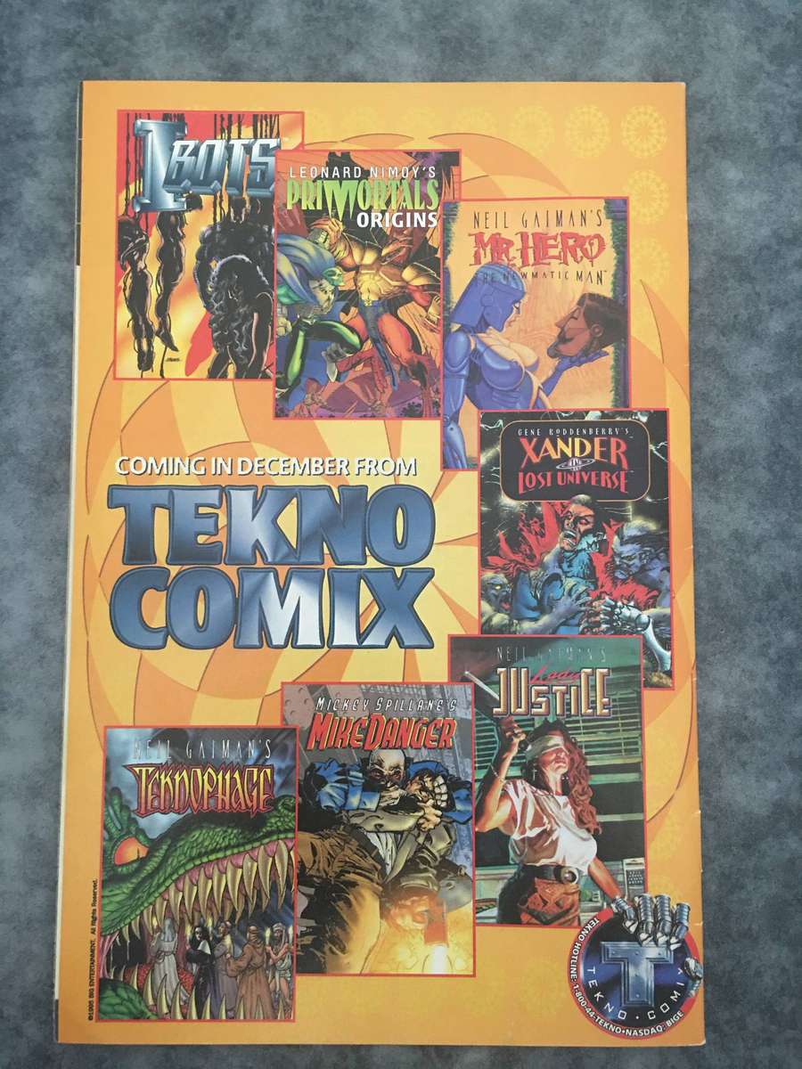 TEKNO COMICS - PRIMORTALS ORIGINS - NO. 1 - VOL. 1 - 1995