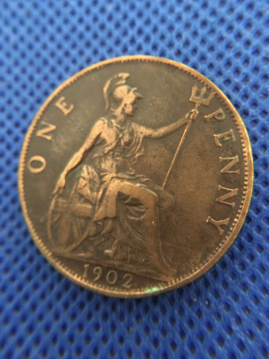 GREAT BRITAIN  ONE PENNY 1902