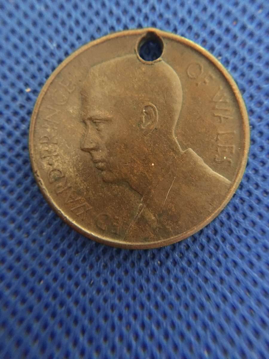 PRINCE EDWARD 1925 MEDALLION/COIN ROYAL VISIT CAPE TOWN
