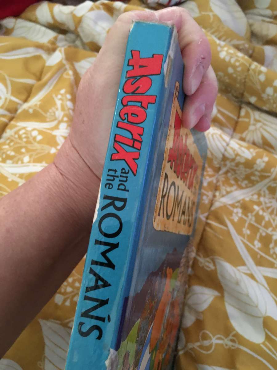 ASTERIX AND ROMANS - HARD COVER - THE OMNIBUS EDITION  - 1986 - PRINTED IN BELGIUM 24 X 18 1/2 CM