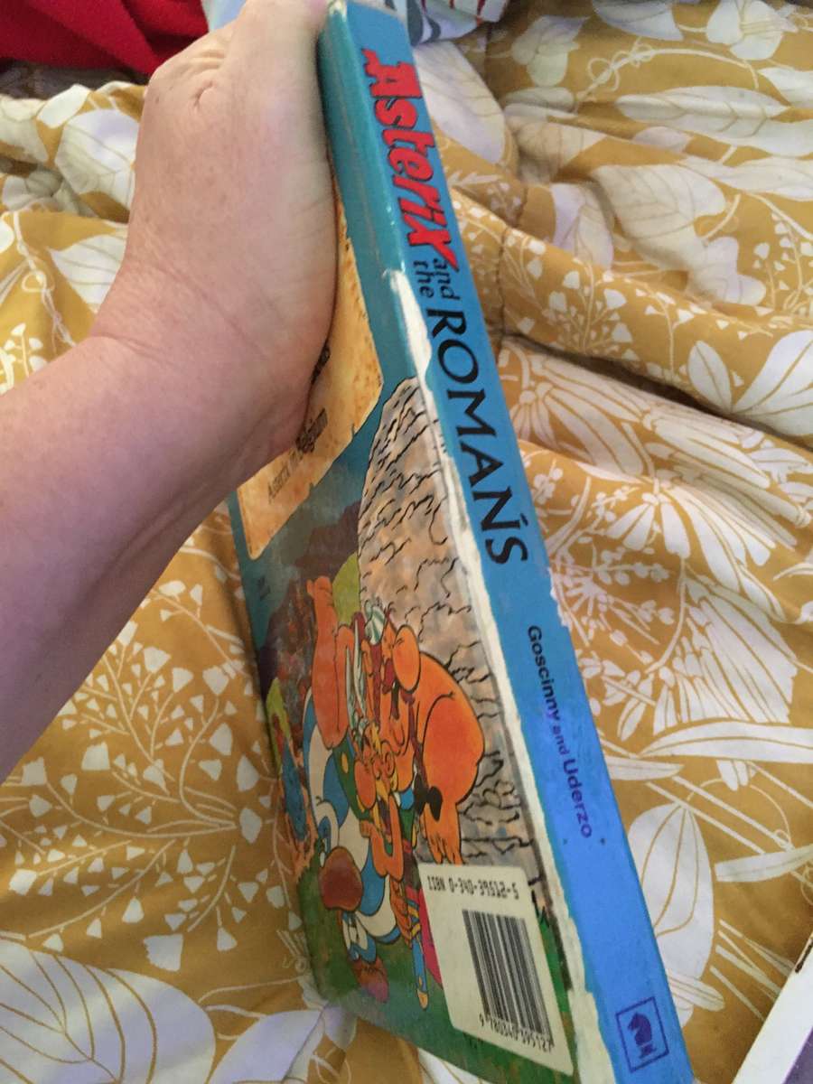 ASTERIX AND ROMANS - HARD COVER - THE OMNIBUS EDITION  - 1986 - PRINTED IN BELGIUM 24 X 18 1/2 CM