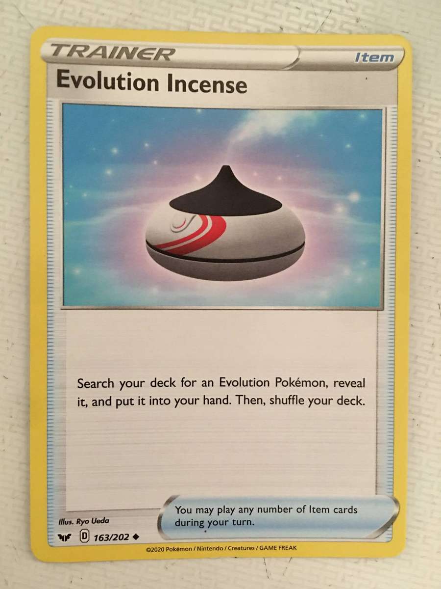 POKEMON TRADINGING CARD - TRAINER - EVOLUTION INCENSE