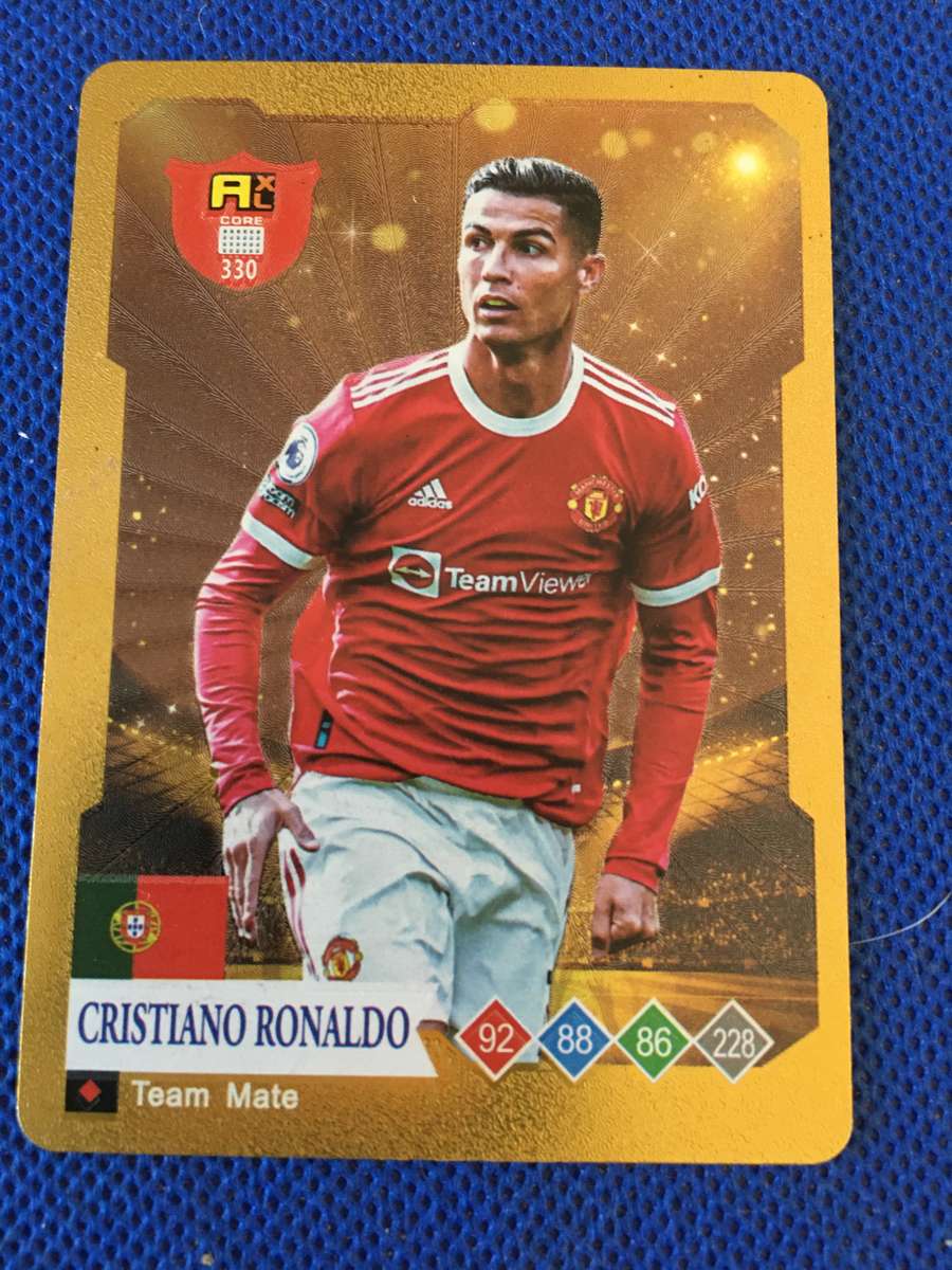 WORLD FOOTBALL STARS - METALLIC SOCCER CARD - CRISTIANO RONALDO