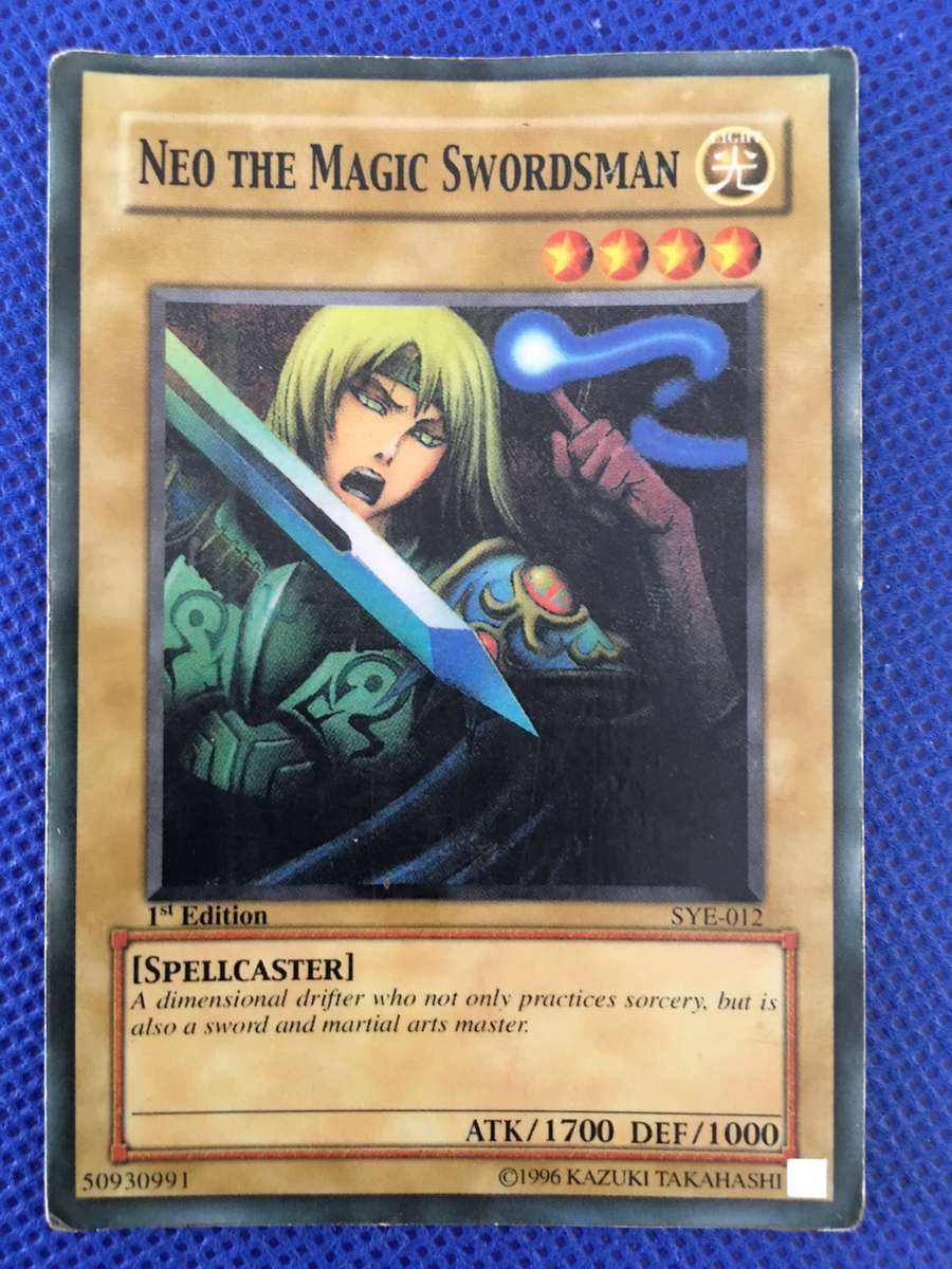 YU-GI-OH TRADING CARD - NEO THE MAGIC SWORDSMAN - 1ST EDITION