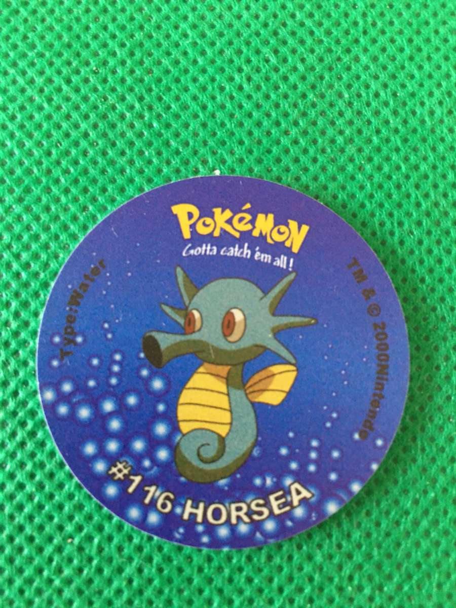 POKEMON TAZO RELEASED BY NINTENDO  AROUND THE 2000'S - CHEETOS / LAYS -NO. 116 - HORSEA