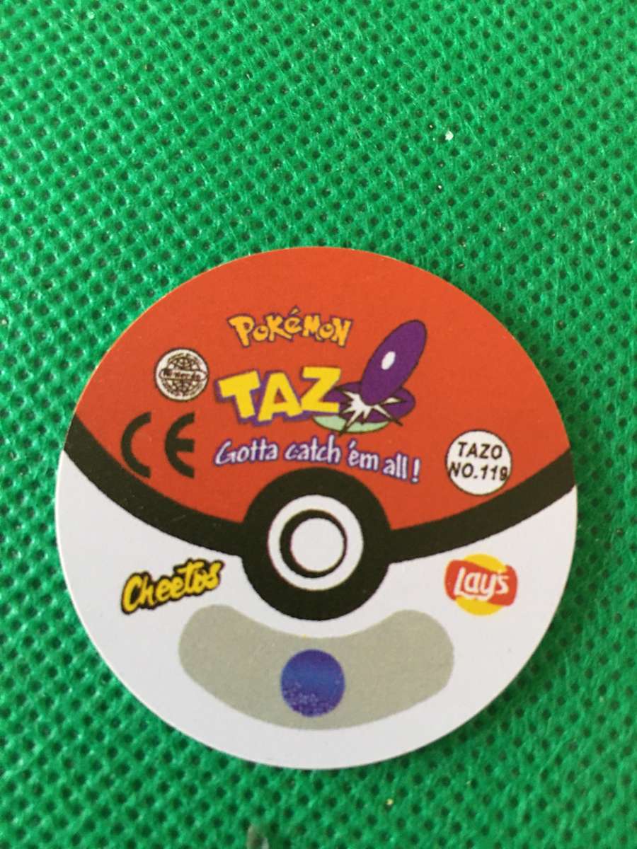 POKEMON TAZO RELEASED BY NINTENDO  AROUND THE 2000'S - CHEETOS / LAYS -NO. 119 - SEAKING