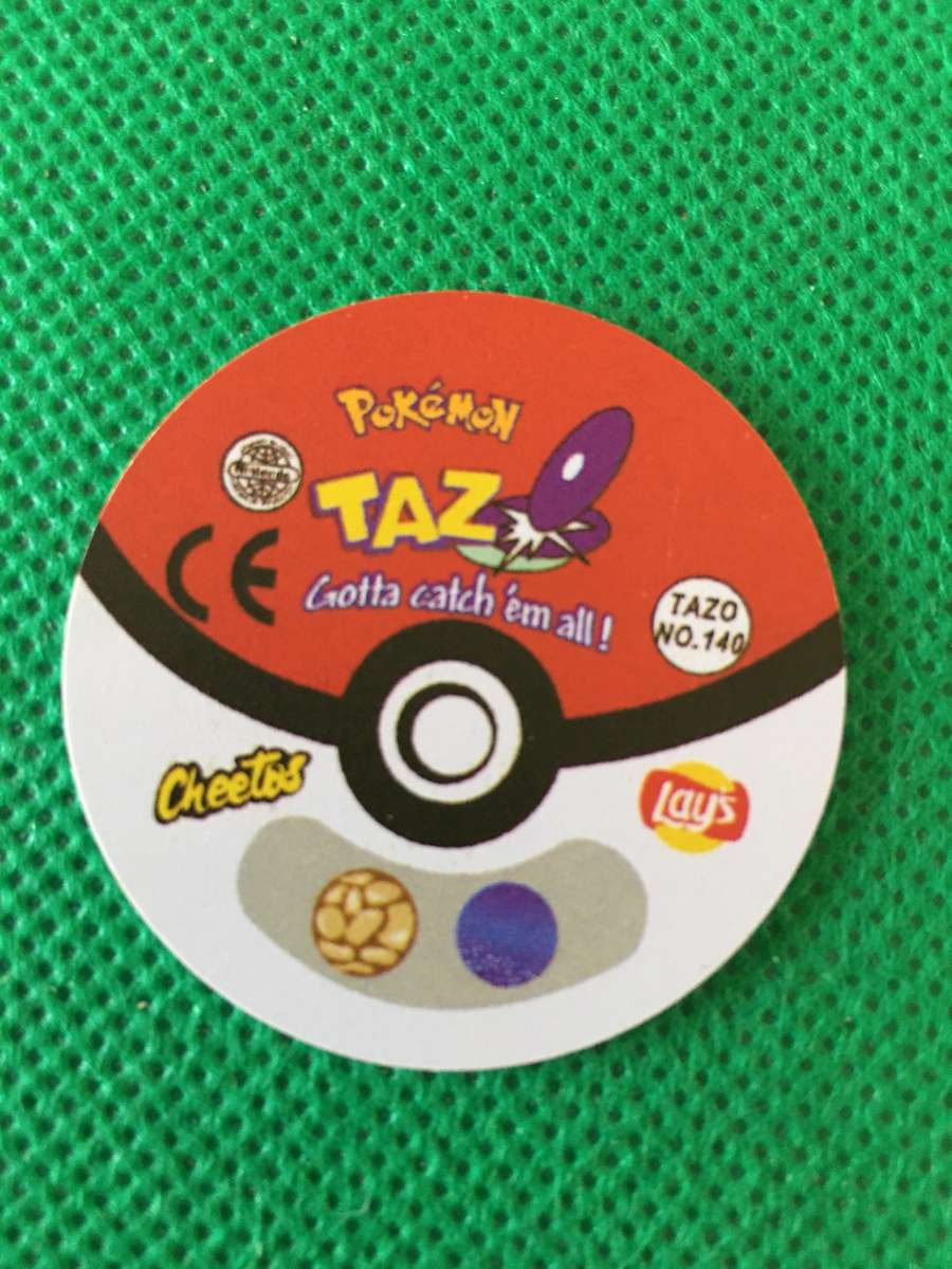 POKEMON TAZO RELEASED BY NINTENDO  AROUND THE 2000'S - CHEETOS / LAYS -NO. 140 - KABUTO