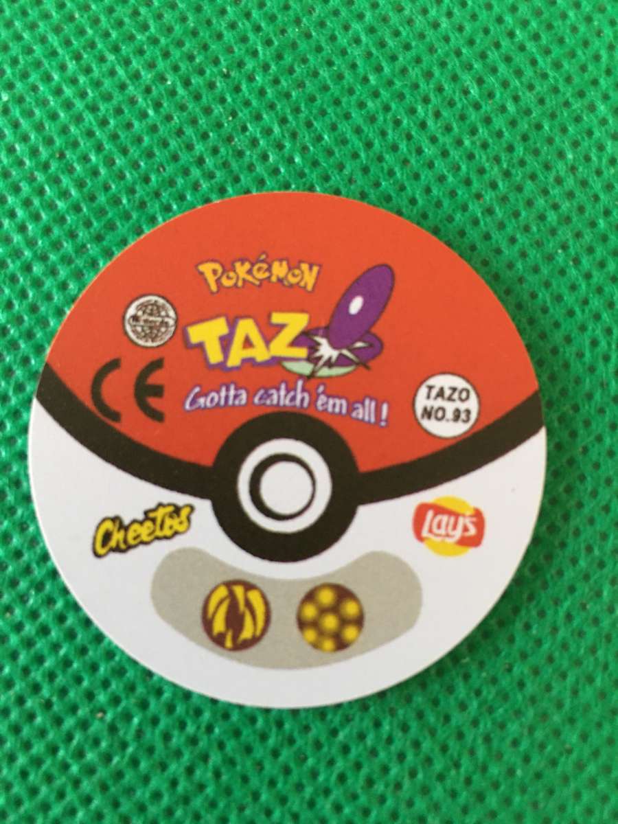 POKEMON TAZO RELEASED BY NINTENDO  AROUND THE 2000'S - CHEETOS / LAYS -NO.  93 - HAUNTER