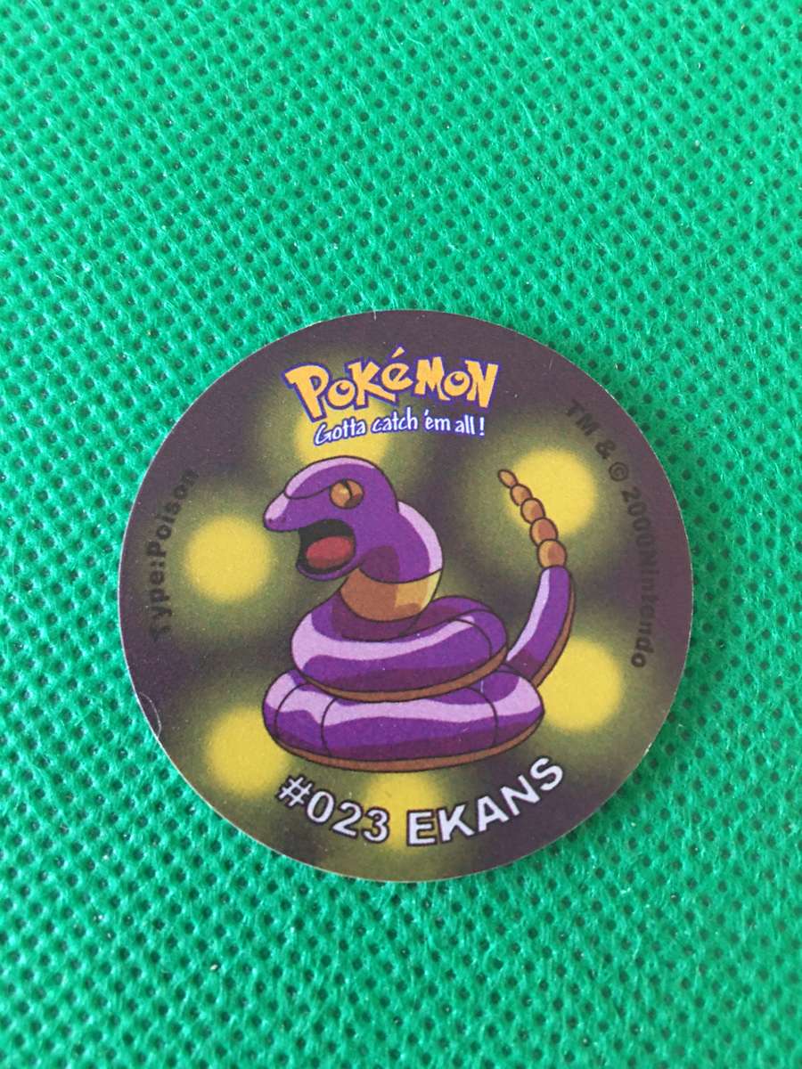 POKEMON TAZO RELEASED BY NINTENDO  AROUND THE 2000'S - CHEETOS / LAYS -NO. 23 - EKANS