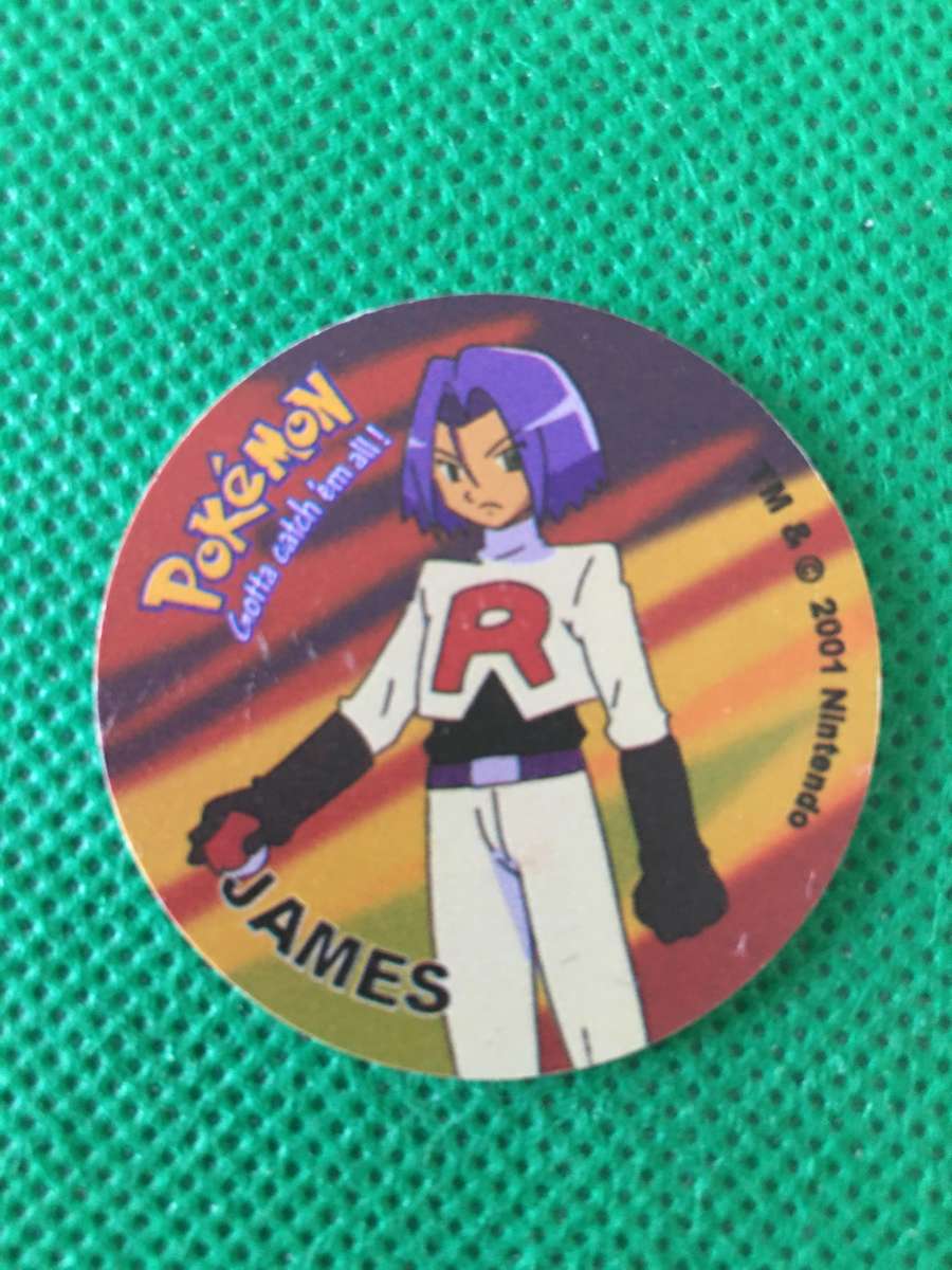 POKEMON TAZO RELEASED BY NINTENDO  AROUND THE 2000'S - CHEETOS / LAYS -NO. 7 - JAMES