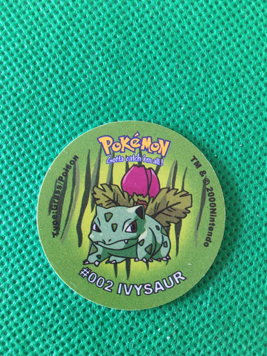 POKEMON TAZO RELEASED BY NINTENDO  AROUND THE 2000'S - CHEETOS / LAYS -NO. 2 - IVYSAUR