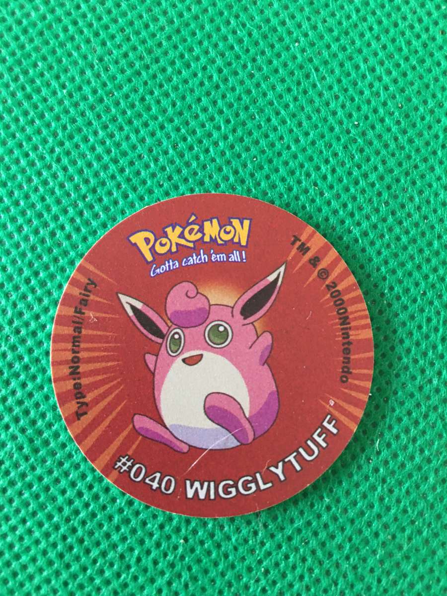 POKEMON TAZO RELEASED BY NINTENDO  AROUND THE 2000'S - CHEETOS / LAYS -NO. 40 - WIGGLYTUFF