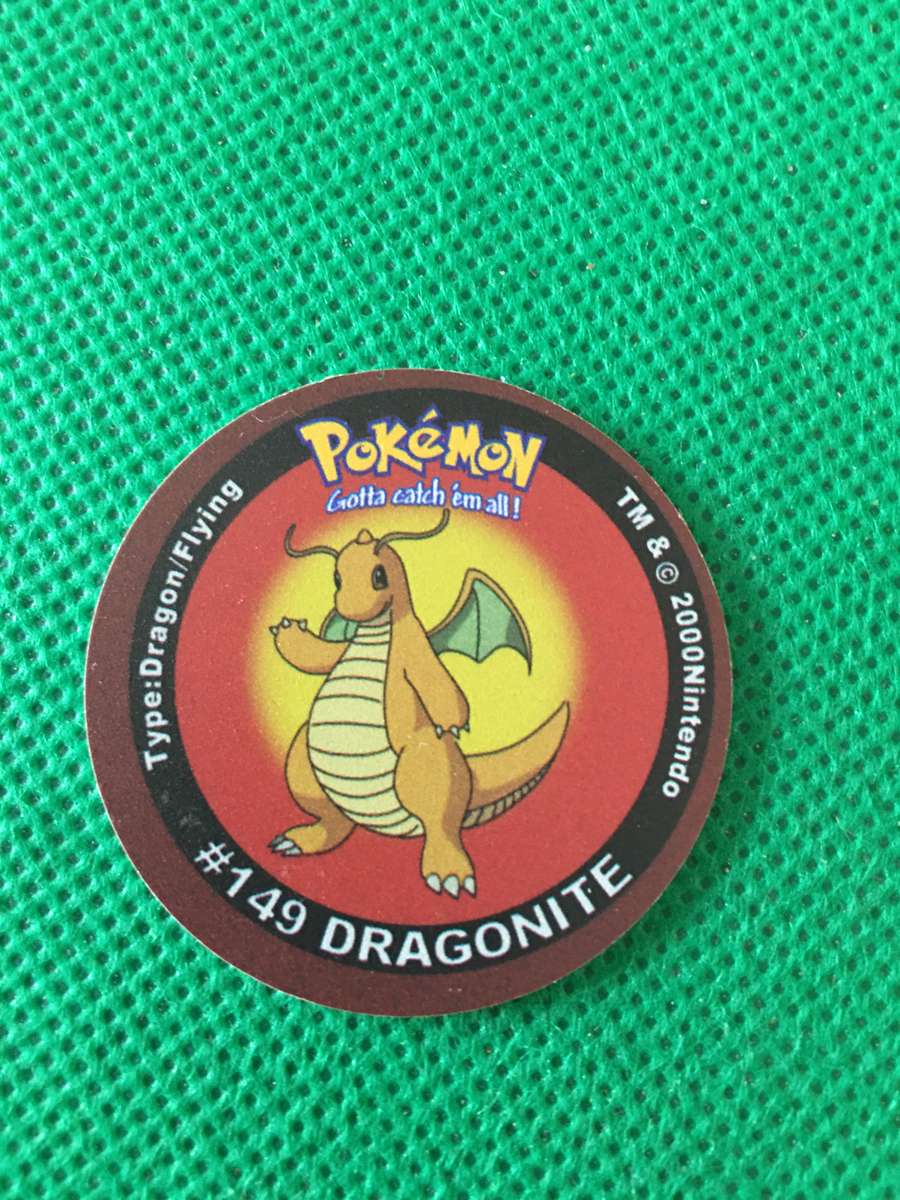 POKEMON TAZO RELEASED BY NINTENDO  AROUND THE 2000'S - CHEETOS / LAYS -NO. 149 - DRAGONITE