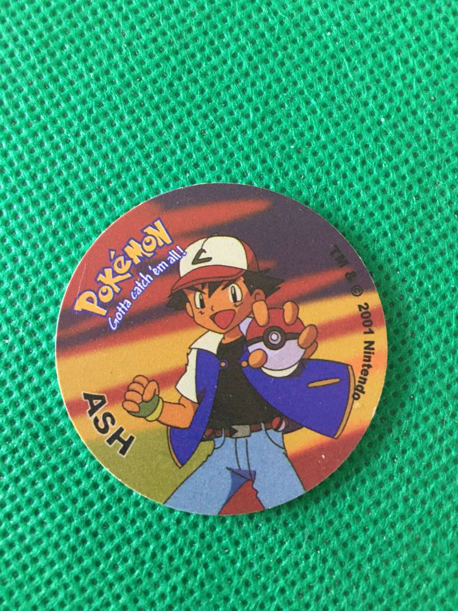 POKEMON TAZO RELEASED BY NINTENDO  AROUND THE 2000'S - CHEETOS / LAYS -NO. 1 - ASH