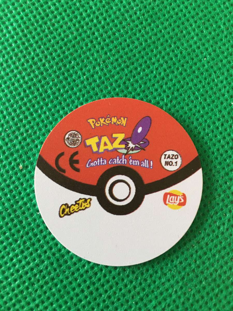 POKEMON TAZO RELEASED BY NINTENDO  AROUND THE 2000'S - CHEETOS / LAYS -NO. 1 - ASH