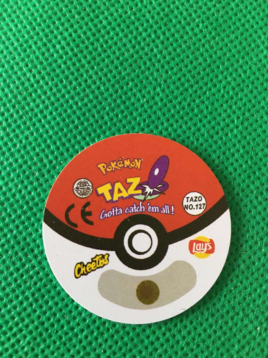 POKEMON TAZO RELEASED BY NINTENDO  AROUND THE 2000'S - CHEETOS / LAYS -NO. 127  - PINSIR