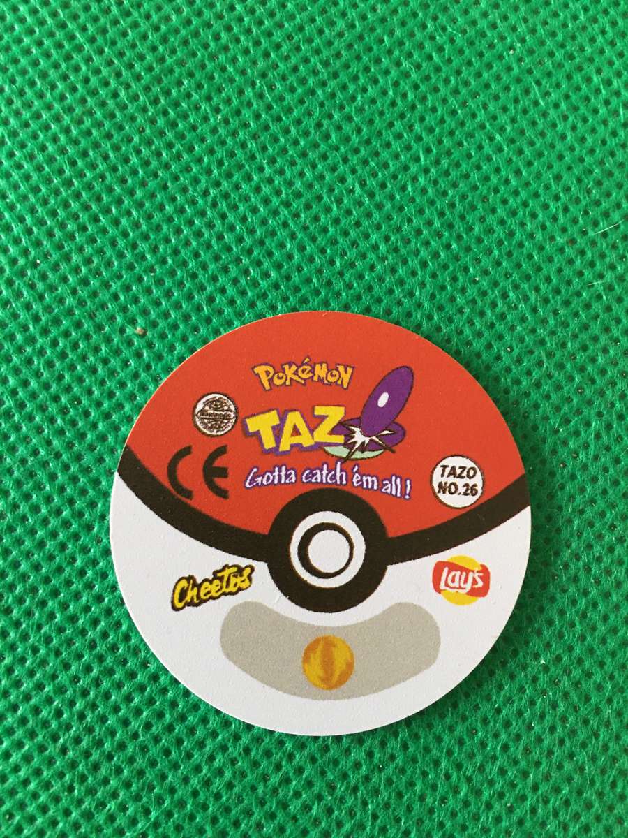 POKEMON TAZO RELEASED BY NINTENDO  AROUND THE 2000'S - CHEETOS / LAYS -NO. 26 - RAICHU