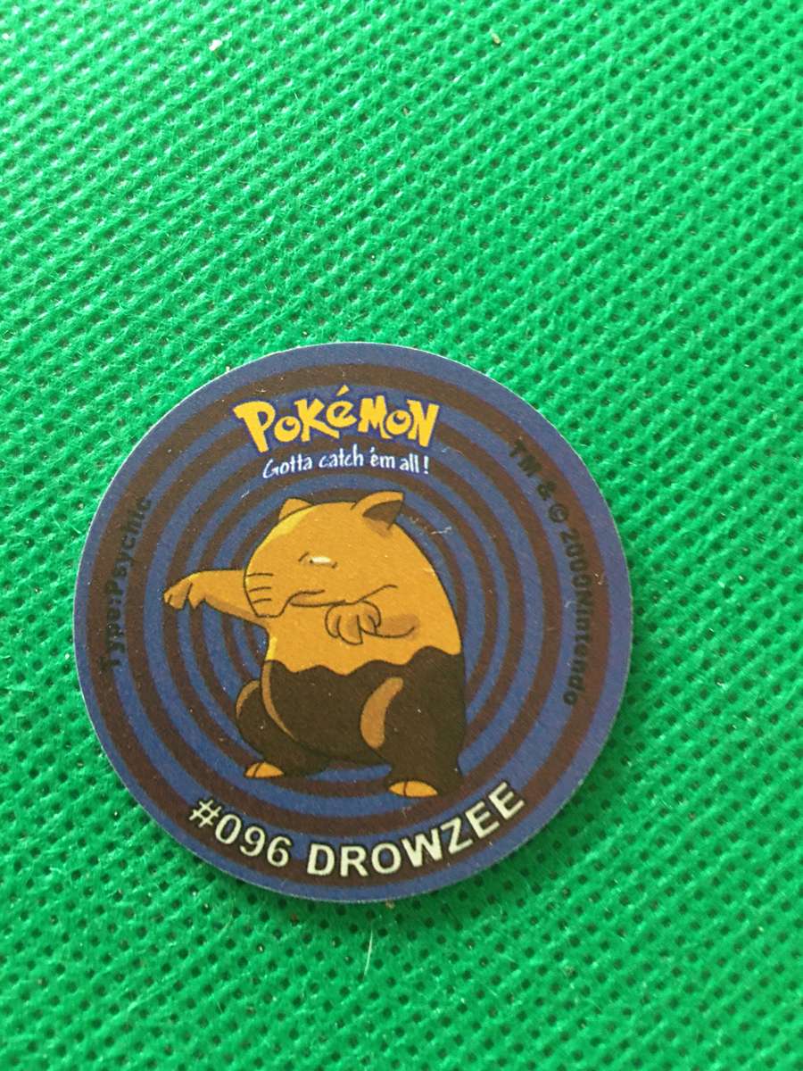 POKEMON TAZO RELEASED BY NINTENDO  AROUND THE 2000'S - CHEETOS / LAYS -NO. 96 - DROWZEE