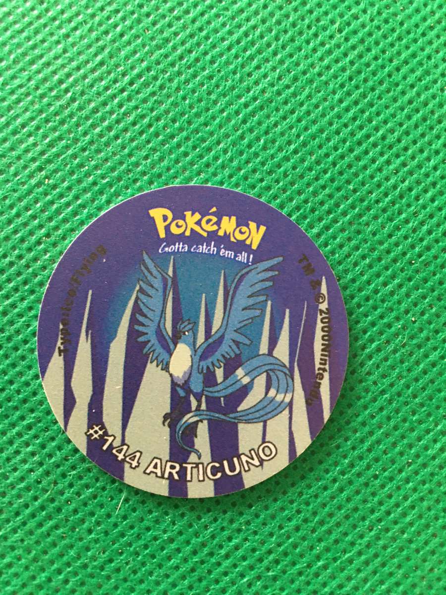 POKEMON TAZO RELEASED BY NINTENDO  AROUND THE 2000'S - CHEETOS / LAYS -NO. 144 - ARTICUNO