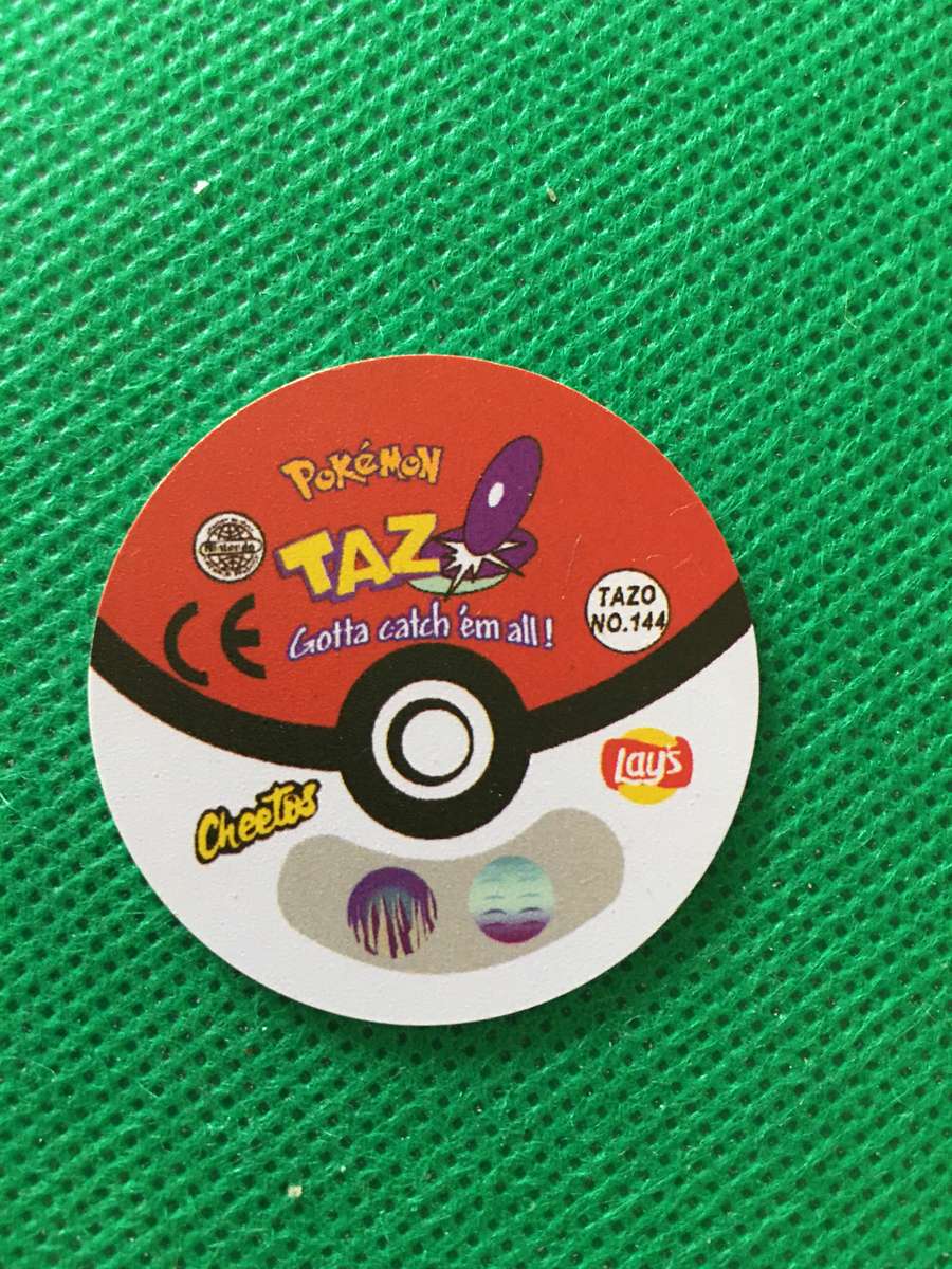 POKEMON TAZO RELEASED BY NINTENDO  AROUND THE 2000'S - CHEETOS / LAYS -NO. 144 - ARTICUNO