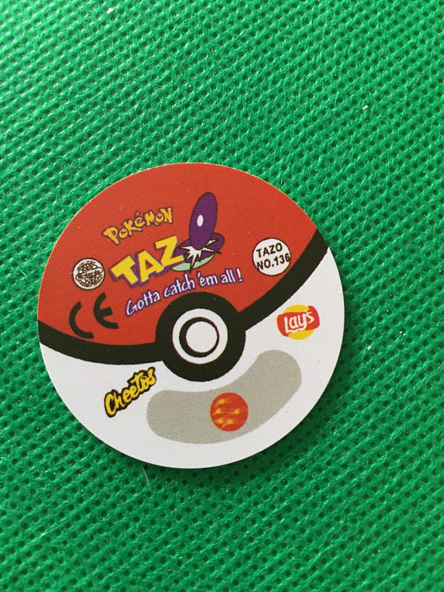 POKEMON TAZO RELEASED BY NINTENDO  AROUND THE 2000'S - CHEETOS / LAYS -NO. 136 - FLAREON