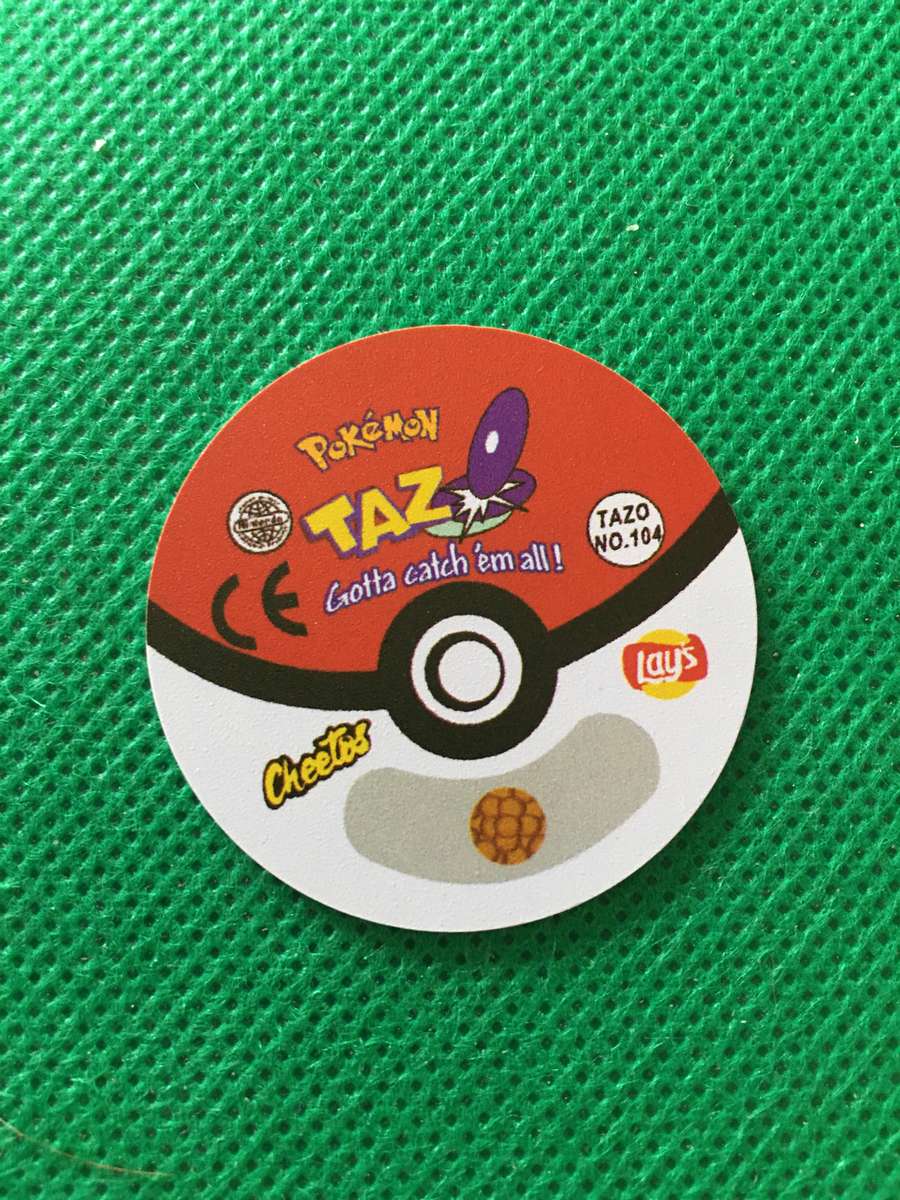 POKEMON TAZO RELEASED BY NINTENDO  AROUND THE 2000'S - CHEETOS / LAYS -NO. 104 - CUBONE