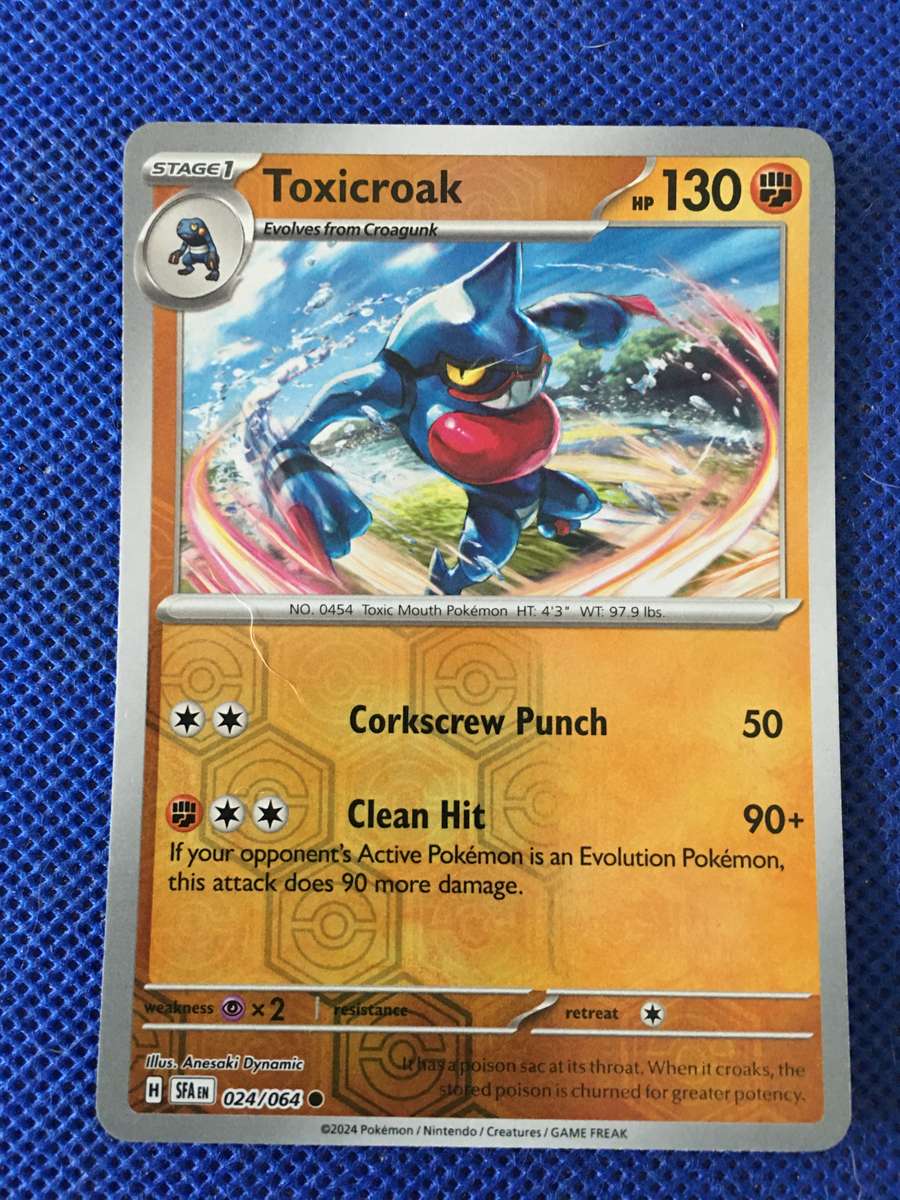 POKEMON TRADING CARD - FOIL / SHINY CARD - TOXICROAK