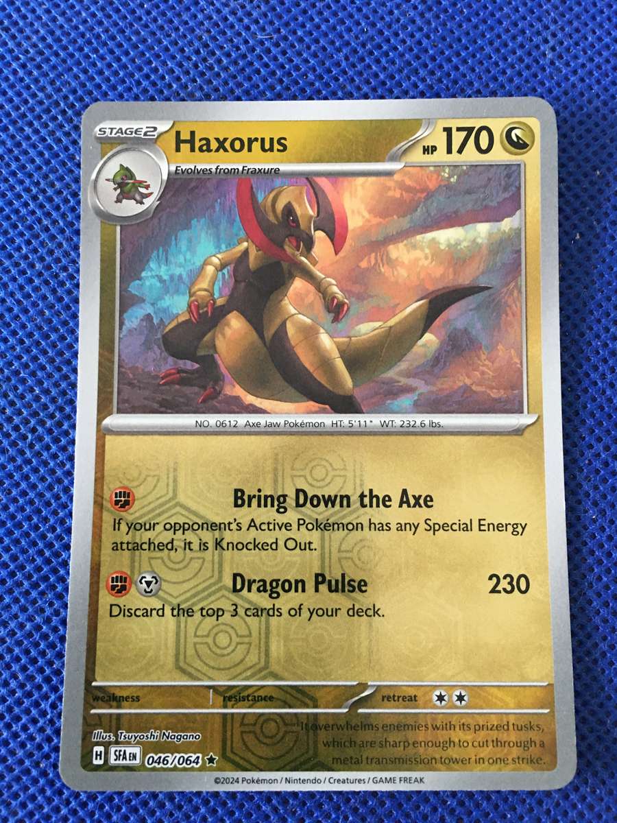 POKEMON TRADING CARD - FOIL / SHINY CARD - HAXORUS