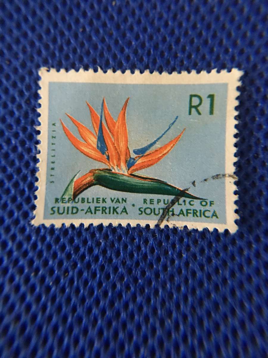 SOUTH AFRICA R1 STRELITZIA USED STAMP 1961